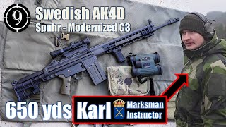 AK4D Modernized G3 650yds Practical Accuracy Feat Karl  Swedish Army Weapons Instructor [upl. by Marisa]