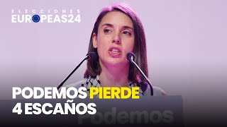 Montero tras la bajada de Podemos a 2 escaños No nos conformamosquot [upl. by Dnomso]