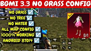 BGMI 33 NO GRASS CONFIG  BGMI 33 NO GRASS NO TREE NO WATER CONFIG  BGMI 33 MAIN ID SAFE CONFIG [upl. by Aihsit]