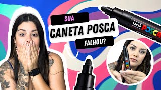 COMO RECARREGAR SUA CANETA POSCA  fácil e barato [upl. by Anwahsar]