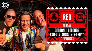 Defqon1 Legends RanD amp Adaro amp BFront I Defqon1 Weekend Festival 2023 I Sunday I RED [upl. by Llewen613]