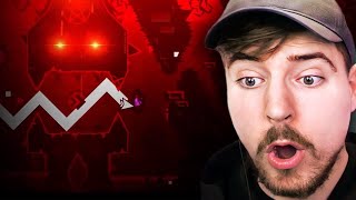 MrBeast Reacts to Top 5 Geometry Dash Extreme Demons [upl. by Mohsen]