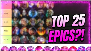 TOP 25 EPICS NO Royal Guard OR Tayrel  RAID Shadow Legends [upl. by Akzseinga]