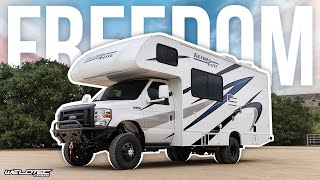 Class C RV That Goes OFF GRID WeldTec Designs Suspension Kits Give You The FREEDOM to Explore [upl. by Ingelbert]