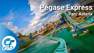 Pégase Express front seat onride 4K POV Parc Astérix Asterix Pegase [upl. by Aihsram5]