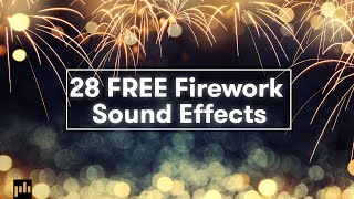 Download 28 FREE Firework Sound Effects SFX  PremiumBeatcom [upl. by Llesram]