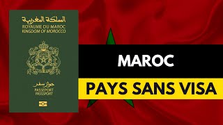 37 PAYS SANS VISA PASSEPORT MAROCAIN [upl. by Noivert387]