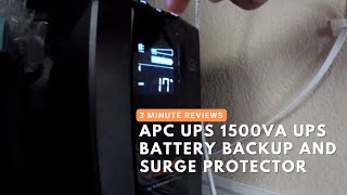 Review APC UPS 1500VA UPS Battery Backup and Surge Protector for Home Office and Small Businesses [upl. by Annairdna]