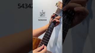 吉他教学 零基础学吉他 从零开始学吉他 好听的和弦指法练习。 guitar solo music guitar teaching [upl. by Bel890]