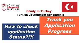 How to check Application Status  Turkish Government Scholarship  Scholarship Guide [upl. by Alemrac617]