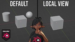 How to use Local View in Blender 42 [upl. by Maryjane]