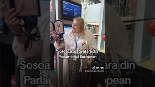 Diana Sosoaca a fost data afară din prima ședință din PARLAMENTUL EUROPEAN [upl. by Adlei518]