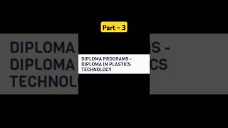 dpt part  3 dpt full form diploma in plastics technology cipet shorts [upl. by Mastat]