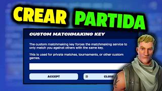 ✅️ Como Crear Partida Privada En Fortnite🔴 [upl. by Jerrol]