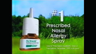 Flonase fluticasone propionate by GlaxoWellcome ad shown in 2000 [upl. by Neleb]