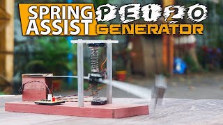 DIY Spring Assist Piezo Generator  Vibration Energy Generator [upl. by Sinoda197]