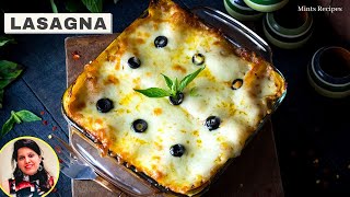 Lasagna Recipe The Super Easy Way  Lasania Recipe  NoEgg Cheesy Lasagna  MintsRecipes [upl. by Lertnahs845]