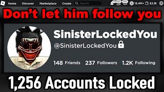 If he follows you He locks your account Roblox [upl. by Noorah654]