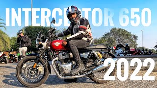 2022 Royal Enfield Interceptor 650 BS6 review  Is It Really Smooth  First Ride  Owners Review [upl. by Guido421]