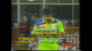 Wasim Akram Ball By Ball Spell vs Australia 1992 World Cup [upl. by Bausch]