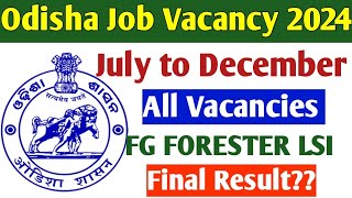 Odisha Govt Upcoming Recruitment amp Nijukti Mela Forest Guard Livestock Inspector Final Results [upl. by Ikkela44]