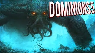 RLYEH CTHULHU FAN FICTION FANTASY STRATEGY GAME  DOMINIONS 5 GAMEPLAY [upl. by Nipsirc]