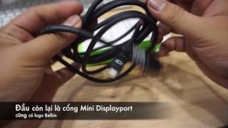 Belkin mini displayport to hdmi 4k cable [upl. by Ytirev]