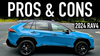 Pros amp Cons of the 2024 Toyota RAV4 XSE Hybrid [upl. by Islek]