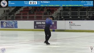 YuHsiang Li – 2024 Trophy Métropole Nice Côte d’Azur FS [upl. by Box988]