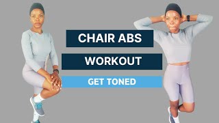 Chair Abs Core Workout You Can Do Anywhere [upl. by Doria]