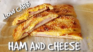 Stuffed Bread  Fathead Dough  Low Carb Ham and Cheese Sandwich [upl. by Tracy]