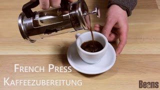 Kaffeezubereitung mit der French Press [upl. by Atiuqehs]