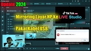 Mirroring Layar HP ke Tiktok Live Studio Pakai Kabel USB untuk Live Streaming Game Ke tiktok [upl. by Katalin347]