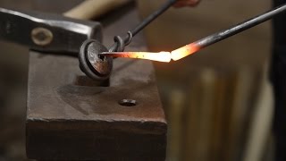 Blacksmithing  Forging a nail [upl. by Nitin]