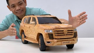 Wood Carving  2024 Toyota Land Cruiser LC300  Woodworking Art [upl. by Notac910]