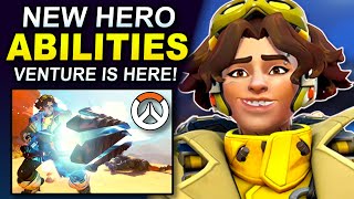 NEW HERO Venture Gameplay amp Abilities Breakdown  Overwatch 2 [upl. by Batha]