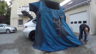 Mounting the Tepui Ayer Rooftop Tent on My Subaru [upl. by Gannes]