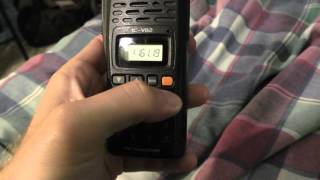 How to program frequencies in MR mode on an ICOM ICV82 [upl. by Nilak]