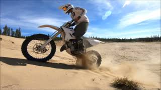 Yamaha YZ125X Sand Session [upl. by Holmann439]