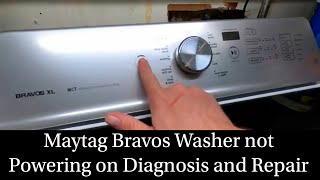 Maytag Bravos Washer Will Not Turn on Diagnosis and Repair [upl. by Tselec]