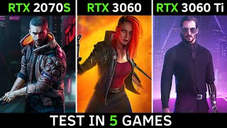 RTX 2070 SUPER vs RTX 3060 vs RTX 3060 Ti  1440p [upl. by Gerta287]