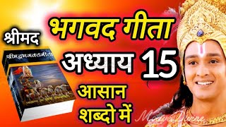 श्रीमद भगवत गीता अध्याय 15 LIFE Changing Lesson of Bhagvad Gita Chapter 15 Bhagwat Geeta [upl. by Eilama]