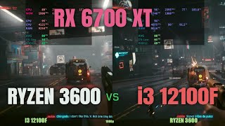 i3 12100f vs Ryzen 5 3600 6700xt in 2024 [upl. by Enella]