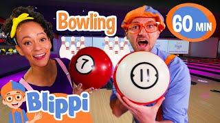 Blippi and Meekahs Bowling Adventure  Blippi Educational Videos for Kids [upl. by Idolah]