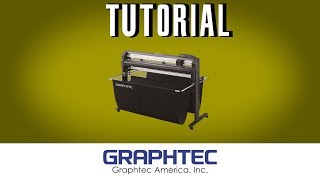 Graphtec FC8600 Tutorial  Cutting Conditions [upl. by Serafine]