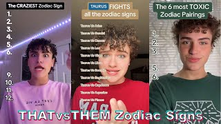 THAT vs THEM Zodiac Signs TikTok Videos 2024 That vs Them Zodiac Signs Compilations [upl. by Shana736]