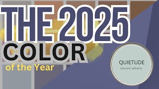 COLOR OF THE YEAR 2025  Revealed Quietude FutureDusk paints homerenovations interiordesign [upl. by Cranford661]