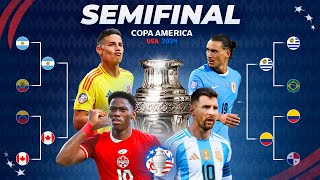 ¿Quiénes avanzarán a la FINAL de la COPA AMERICA 2024🏆  Predicción [upl. by Etnuaed]