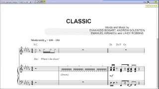 Classic by MKTO  Piano Sheet Music Teaser [upl. by Sisson]