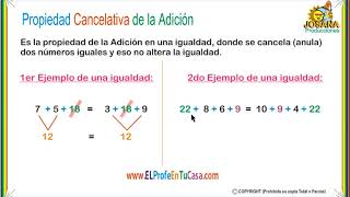 Adicion Propiedad Cancelativa [upl. by Vergos]